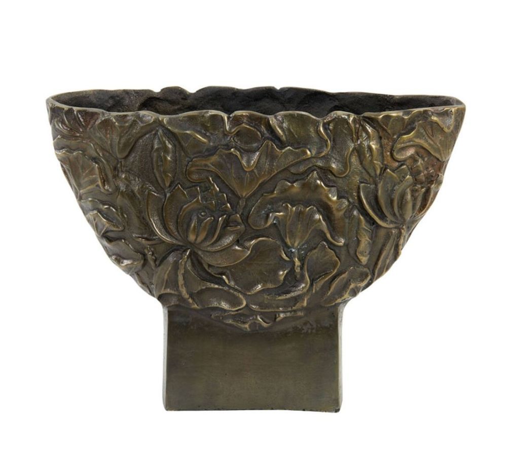 Bronzová antik kovová váza Palesa antique bronze XL - 45*14*34 cm Light & Living - LaHome - vintage dekorace