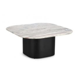 BIZZOTTO Stylový konferenční stolek LEANDER od italského výrobce designového nábytku BIZZOTTO v provedení mramoru a mangového dřeva.