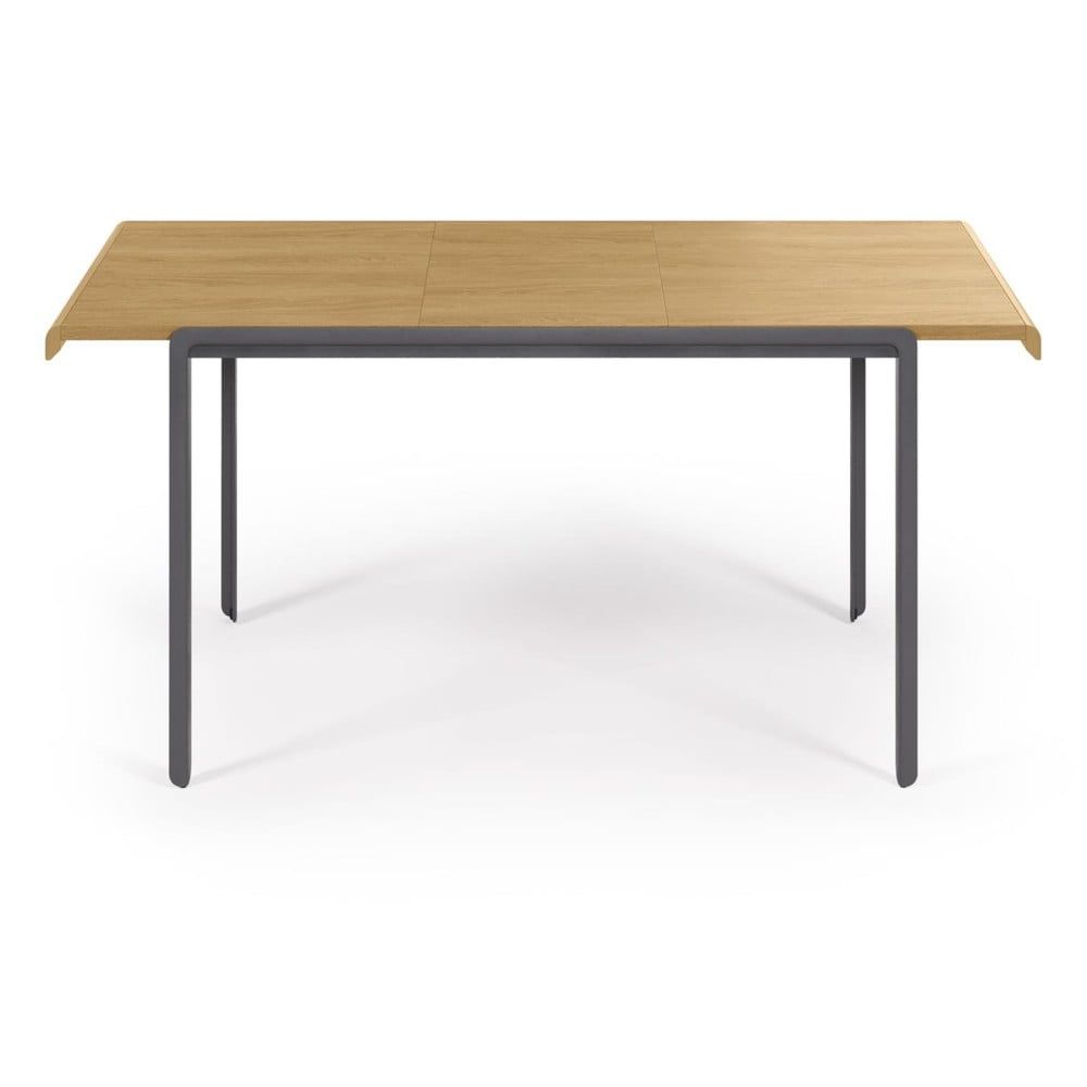 Rozkládací jídelní stůl s deskou z dubového dřeva v přírodní barvě 80x160 cm Nadyria – Kave Home - Bonami.cz