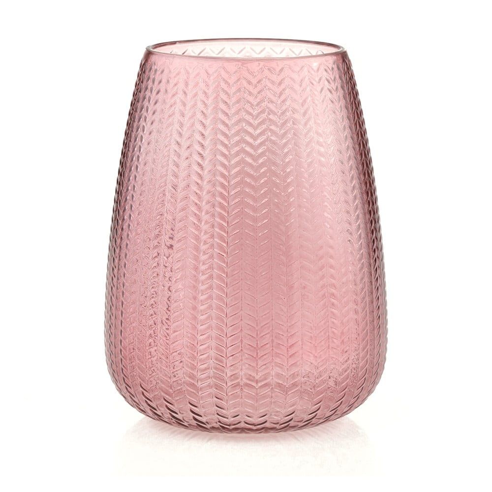 Světle růžová skleněná váza (výška 24 cm) Sevilla – AmeliaHome - Bonami.cz