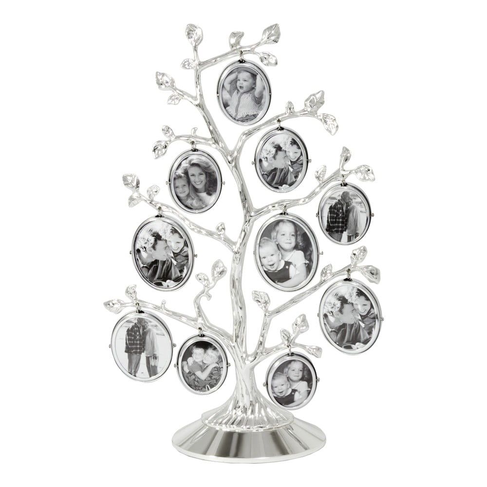 Kovový stojací rámeček ve stříbrné barvě 27x18 cm Family Tree – Zilverstad - Bonami.cz