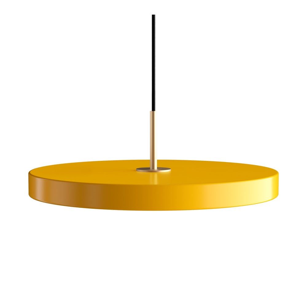Žluté LED závěsné svítidlo s kovovým stínidlem ø 43 cm Asteria – UMAGE - Bonami.cz