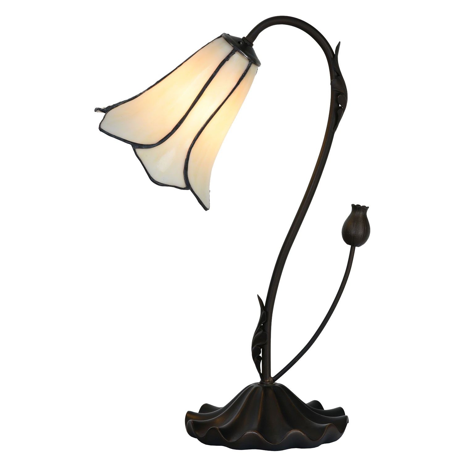 Stolní lampa ve tvaru květu Tiffany Cloches - Ø 17 * 43 cm E14 / max 1 * 25W Clayre & Eef - LaHome - vintage dekorace