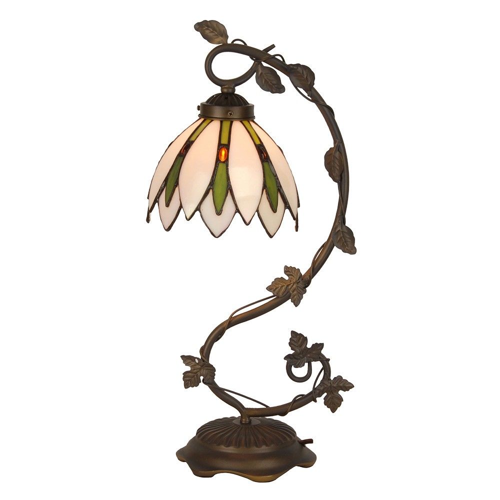 Stolní lampa Tiffany Estrella - Ø 18x53 cm E14/max 1x25W Clayre & Eef - LaHome - vintage dekorace