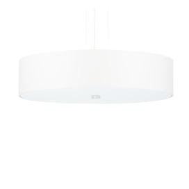 Bílé závěsné svítidlo s textilním stínidlem ø 50 cm Herra – Nice Lamps