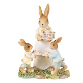 Velikonoční dekorace králičí rodinka - 12*8*15 cm Clayre & Eef