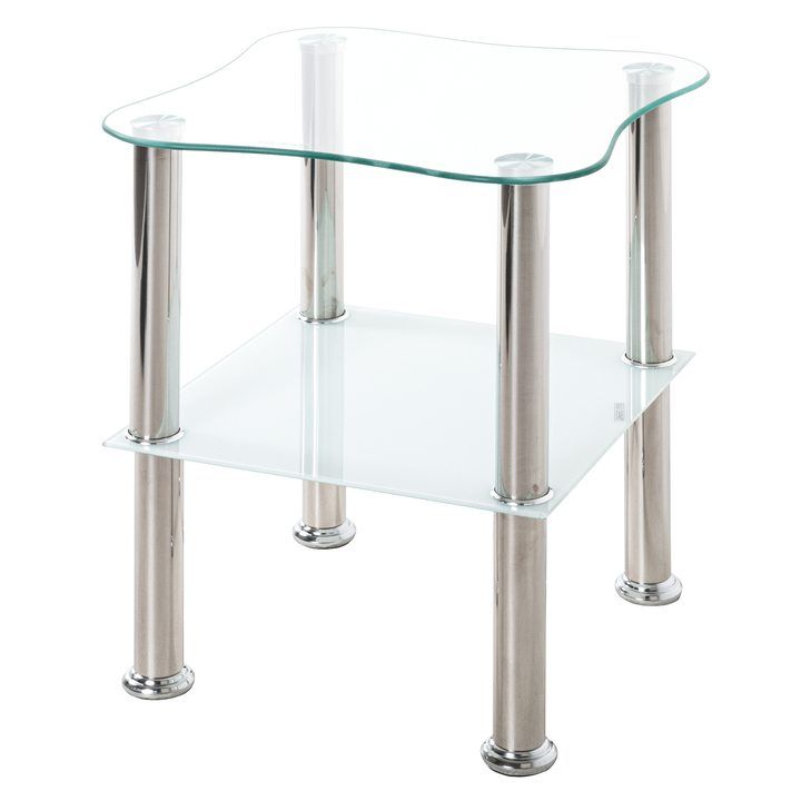 Přístavný stolek KLECKS kov/sklo - SCONTO Nábytek s.r.o.