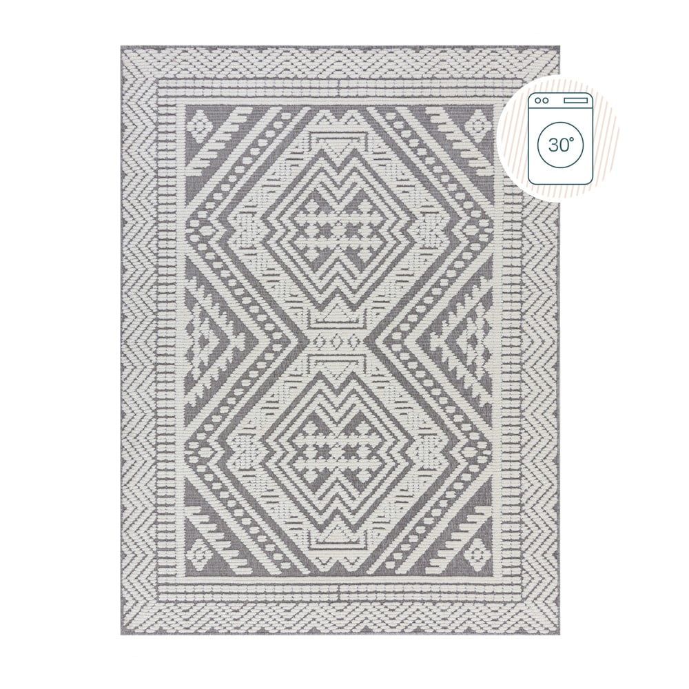 Šedý pratelný koberec z žinylky 160x240 cm Jaipur – Flair Rugs - Bonami.cz
