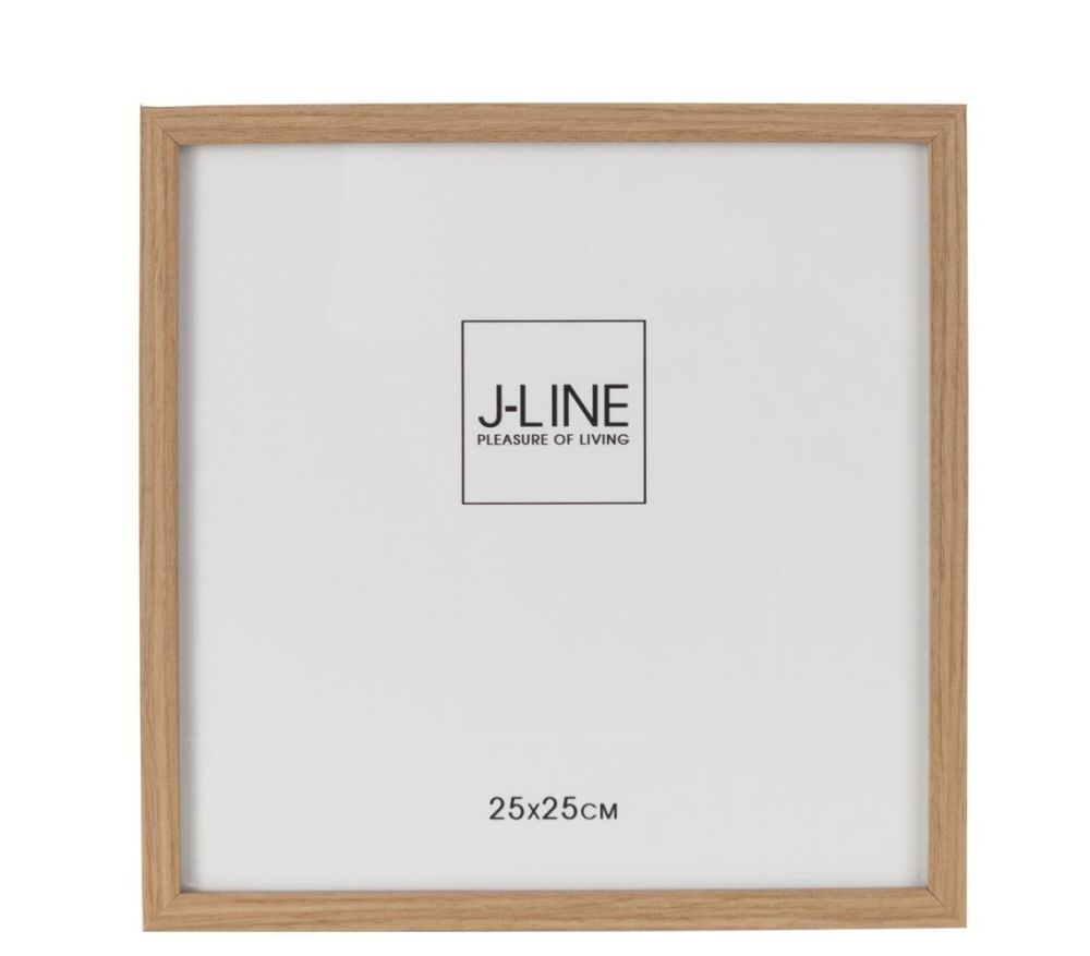 Hnědý dřevěný fotorámeček Ninna XL - 27*1,5*27 cm / 25*25 cm J-Line by Jolipa - LaHome - vintage dekorace