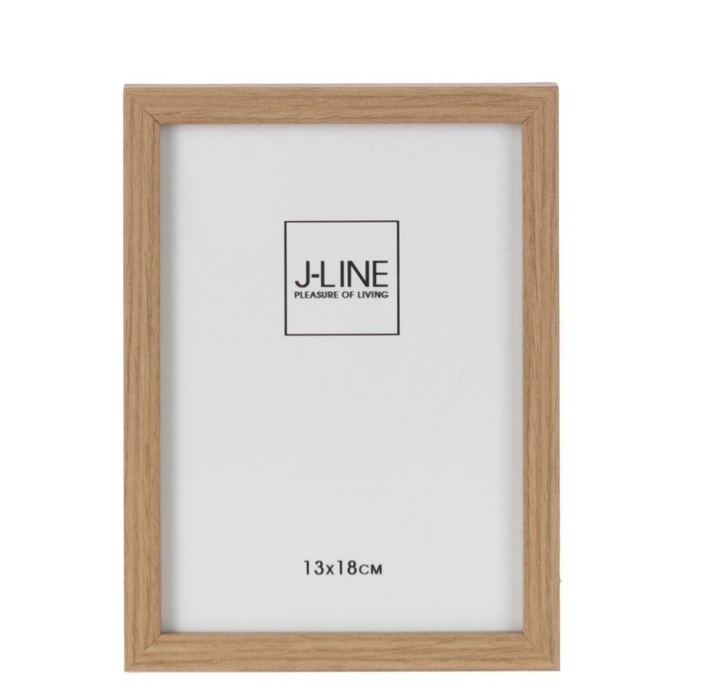 Hnědý dřevěný fotorámeček Ninna M - 15*1,5*20 cm / 13*18 cm J-Line by Jolipa - LaHome - vintage dekorace