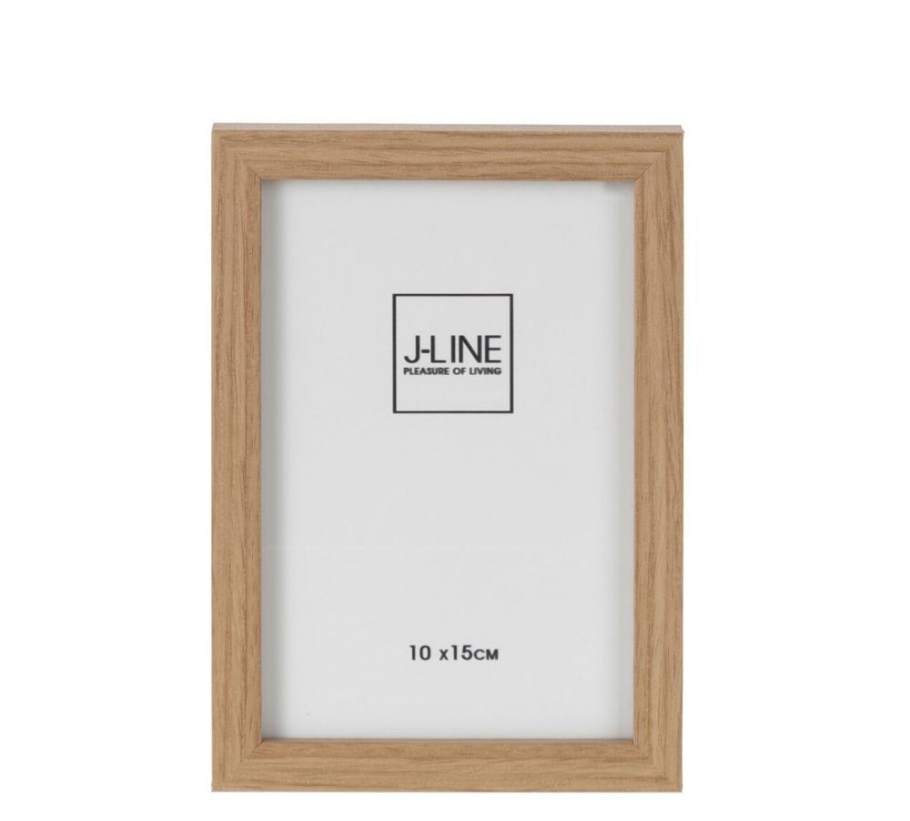 Hnědý dřevěný fotorámeček Ninna S - 12*1,5*17 cm / 10*15 cm J-Line by Jolipa - LaHome - vintage dekorace
