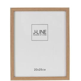 Hnědý dřevěný fotorámeček Ninna L - 21,5*1,5*26,5 cm / 20*25 cm J-Line by Jolipa