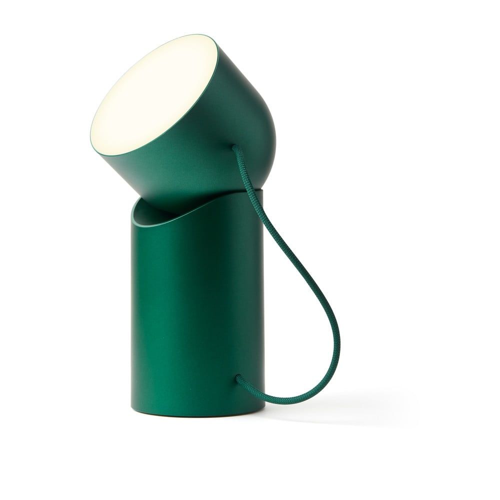 Tmavě zelená LED stolní lampa (výška 14 cm) Orbe – Lexon - Bonami.cz