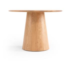 Kulatý odkládací stolek z dubového dřeva ø 55 cm Mushroom – Gazzda