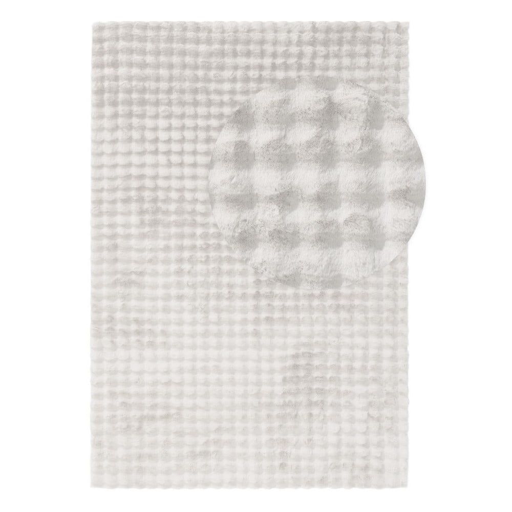 Bílý pratelný koberec 80x150 cm Bubble White – Mila Home - Bonami.cz