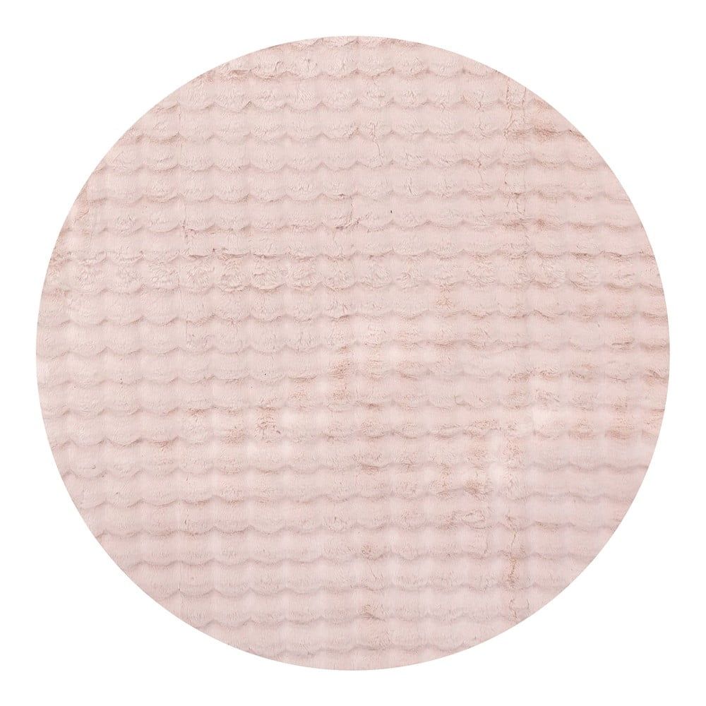 Růžový pratelný kulatý koberec ø 80 cm Bubble Pink – Mila Home - Bonami.cz
