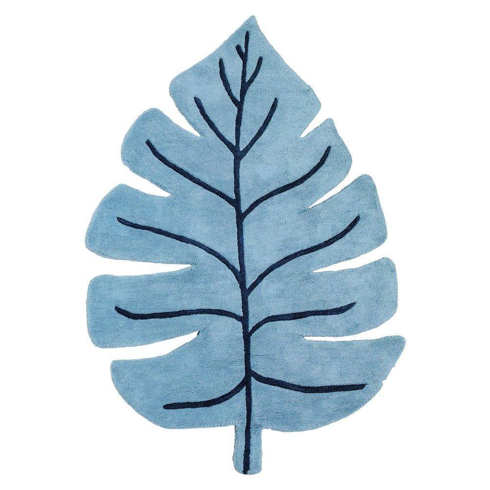 Modrý dětský koberec 105x150 cm Monstera Leaf – Lilipinso - Bonami.cz