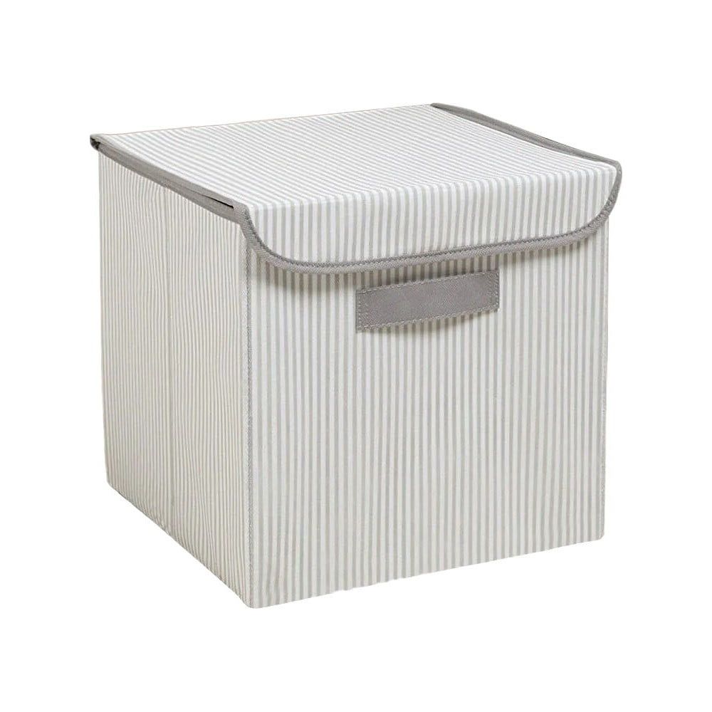 Šedý látkový úložný box s víkem 30x30x30 cm – Mioli Decor - Bonami.cz
