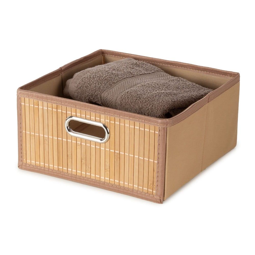 Bambusový úložný box v přírodní barvě 31x31x15 cm – Compactor - Bonami.cz