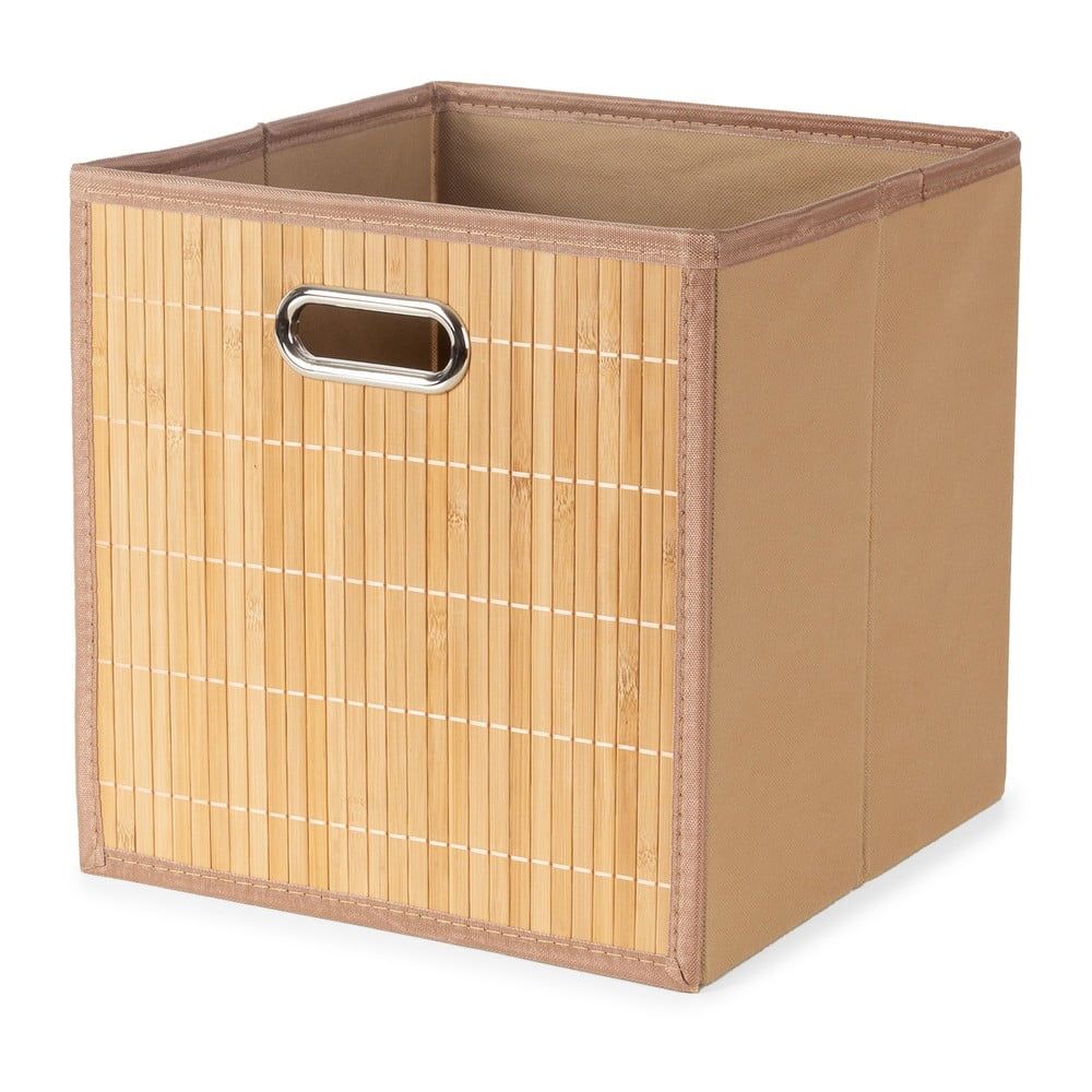 Bambusový úložný box v přírodní barvě 31x31x31 cm – Compactor - Bonami.cz