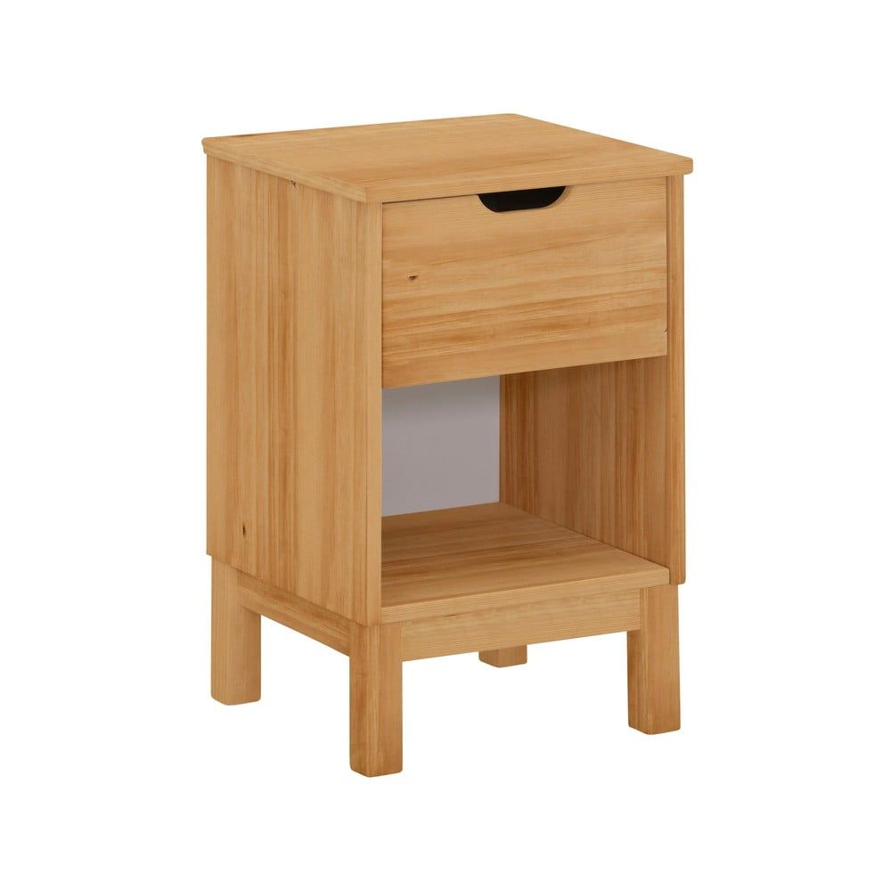Noční stolek z borovicového dřeva v přírodní barvě Post – Støraa - Bonami.cz