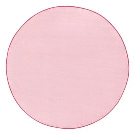 Světle růžový kulatý koberec ø 133 cm Fancy – Hanse Home