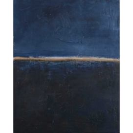 Ručně malovaný obraz 78x98 cm Edge Blue   – Malerifabrikken