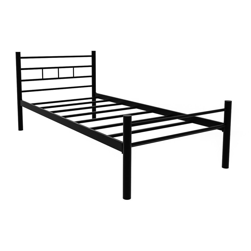 Černá kovová jednolůžková postel s roštem 90x200 cm K70 – Kalune Design - Bonami.cz