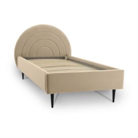 Béžová dětská postel s úložným prostorem 90x200 cm Rainbow – Scandic
