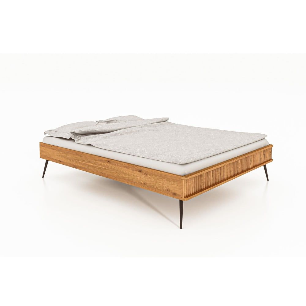 Dvoulůžková postel z dubového dřeva 160x200 cm Kula - The Beds - Bonami.cz
