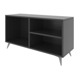 Antracitový TV stolek 100x54 cm Zisino – Kalune Design