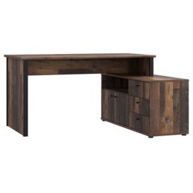 Psací stůl ESTERIA 3 staré dřevo