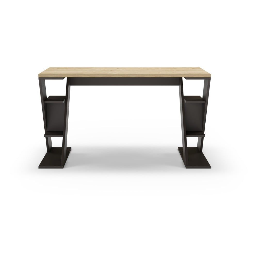 Pracovní stůl s deskou v dubovém dekoru 60x137 cm Butterfly – Marckeric - Bonami.cz