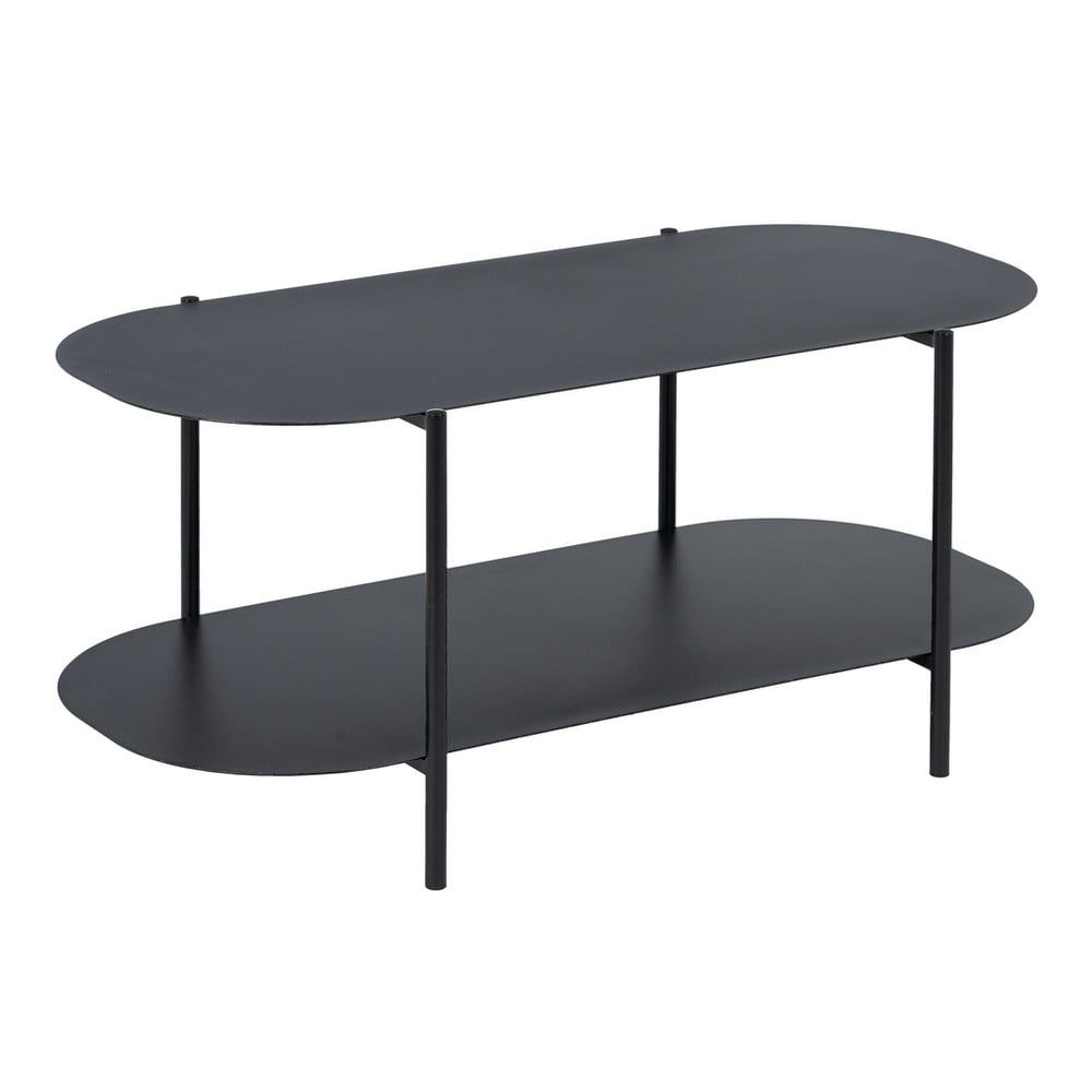 Černý kovový konferenční stolek 46x100 cm Square – Ixia - Bonami.cz