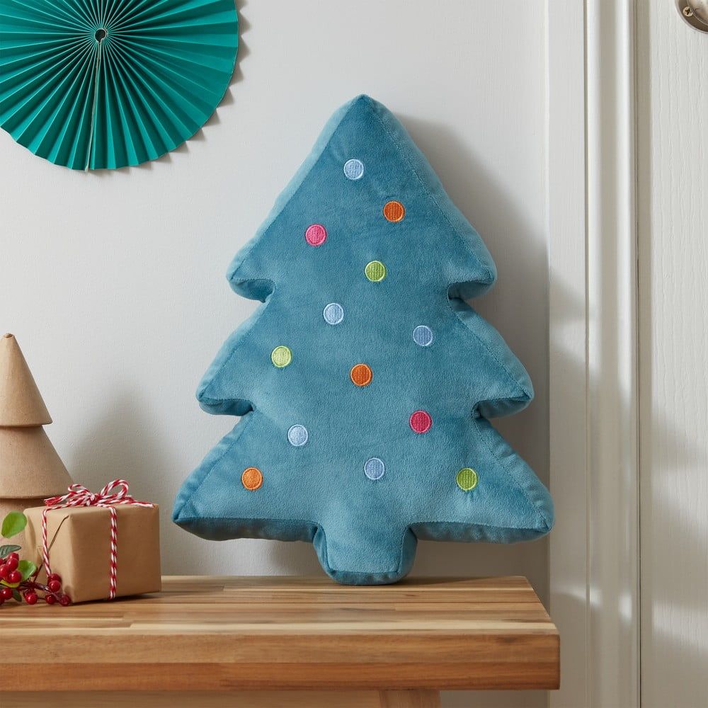 Sametový dekorační polštář s vánočním motivem 34x40 cm Christmas Tree – Catherine Lansfield - Bonami.cz