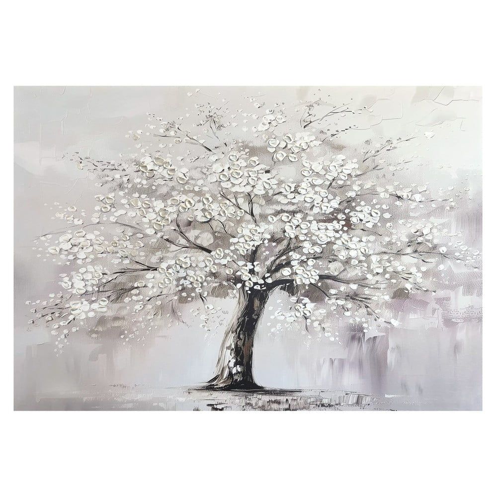 Obraz s ručně malovanými prvky 70x100 cm White Tree – Styler - Bonami.cz