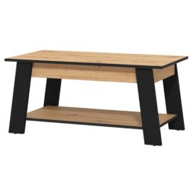 Konferenční stolek PIAVE dub artisan/černá