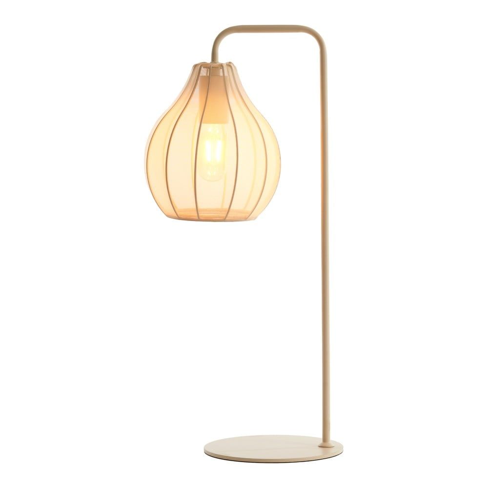 Béžová stolní lampa s textilním stínidlem (výška 60,5 cm) Elati – Light & Living - Bonami.cz