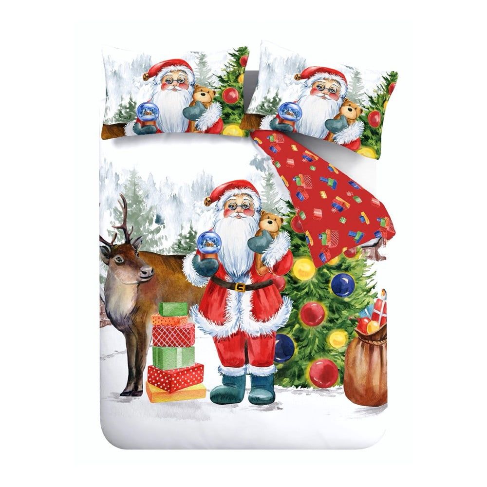 Povlečení na dvoulůžko 200x200 cm Retro Santa – Catherine Lansfield - Bonami.cz