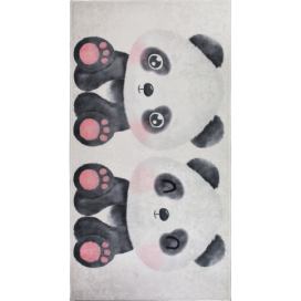 Černo-bílý dětský koberec 120x180 cm Panda Friends – Vitaus