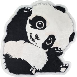 Černo-bílý dětský koberec ø 100 cm Cuddly Panda – Vitaus