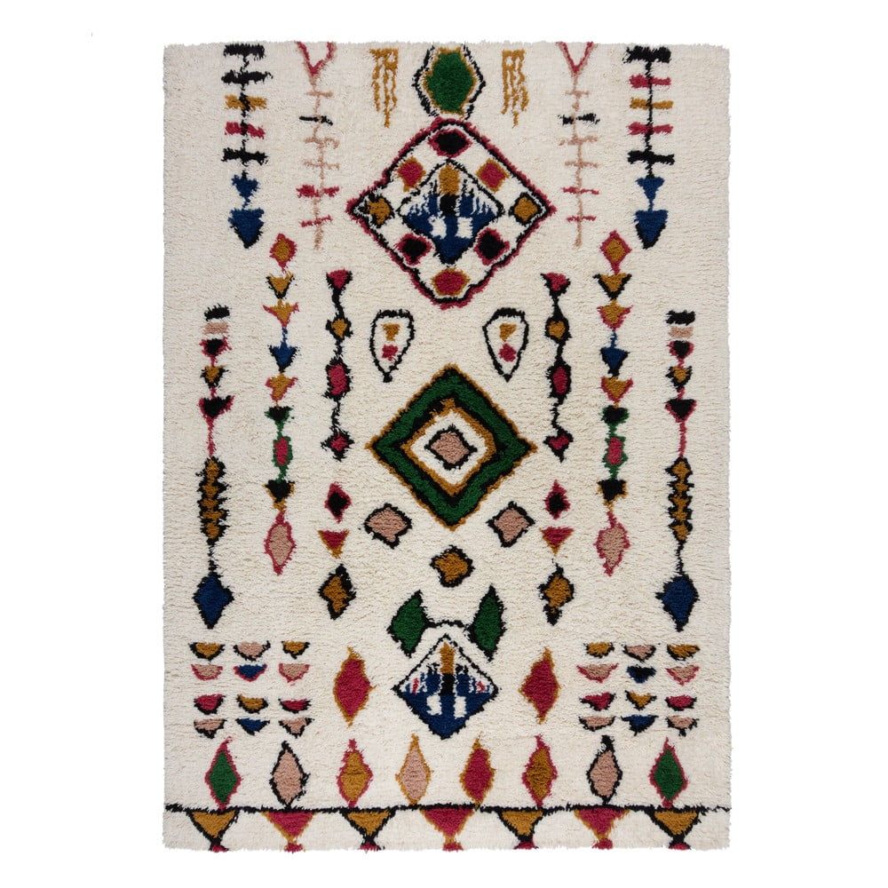 Krémový ručně tkaný vlněný koberec 120x170 cm Moroccan Fes – Flair Rugs - Bonami.cz