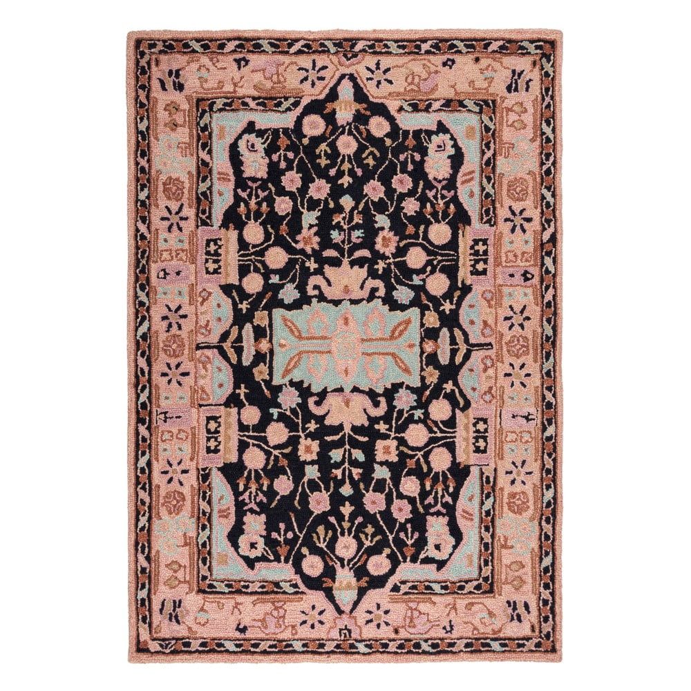 Růžový ručně tkaný vlněný koberec 120x170 cm Blossom Traditional – Flair Rugs - Bonami.cz