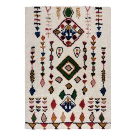 Krémový ručně tkaný vlněný koberec 120x170 cm Moroccan Fes – Flair Rugs