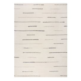 Krémový ručně tkaný vlněný koberec 200x290 cm Dottie Linear – Flair Rugs