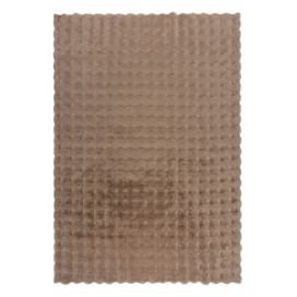 Hnědá syntetická kožešina 160x230 cm Waffle Faux Fur – Flair Rugs
