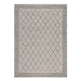 Šedý ručně tkaný koberec s příměsí vlny 160x230 cm Minerals Diamond – Flair Rugs