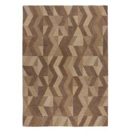 Hnědý ručně tkaný vlněný koberec 160x230 cm Moda Asher – Flair Rugs