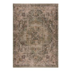 Khaki ručně tkaný koberec s příměsí juty 120x170 cm Selena Jute Traditional – Flair Rugs