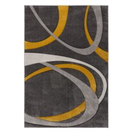 Okrově žluto-šedý koberec 120x170 cm Elude Orb – Flair Rugs